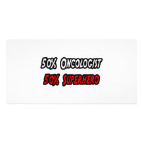 Half Oncologist Half Superhero Personalized Photo Card