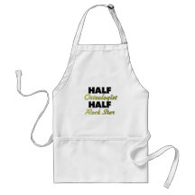 Half Osteologist Half Rock Star Aprons