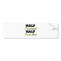Half Paralegal Half Rock Star Bumper Stickers