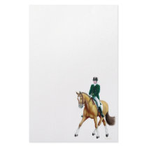 Half Pass Bay Dressage Horse Stationery