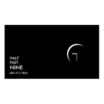 Half Past Nine Business Card Templates