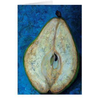 Half Pear card