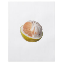 Half peeled pomelo personalized flyer