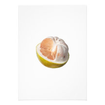 Half peeled pomelo invite