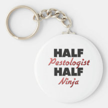 Half Pestologist Half Ninja Keychains