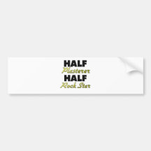 Half Plasterer Half Rock Star Bumper Sticker