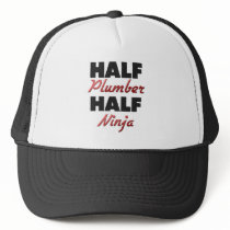 Half Plumber Half Ninja Mesh Hat