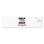 Half Poet Half Vampire Bumper Sticker