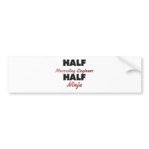 Half Recording Engineer Half Ninja Bumper Sticker