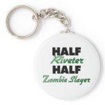 Half Riveter Half Zombie Slayer Key Chain
