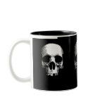 half skull coffee mug