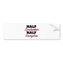 Half Spelunker Half Vampire Bumper Sticker