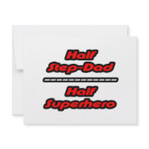 Half Step-Dad Half Superhero invitations