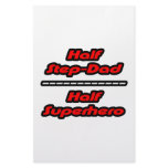 Half Step-Dad Half Superhero Personalized Stationery