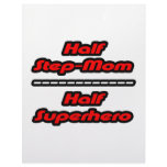 Half Step-Mom Half Superhero Letterhead Template