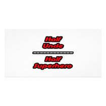 Half Uncle Half Superhero Personalized Photo Card
