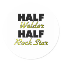 Half Welder Half Rock Star Sticker