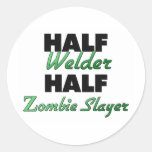 Half Welder Half Zombie Slayer Stickers