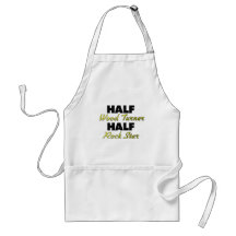 Half Wood Turner Half Rock Star Aprons