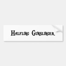 Halfling Gunslinger Bumper Sticker