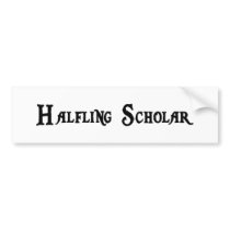 Halfling Scholar Bumper Sticker