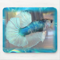 Halfmoon Betta Fish Mousepads