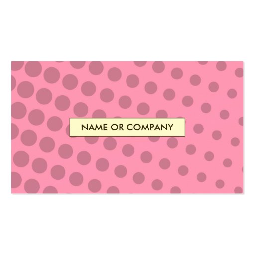 halftone cupcake business card templates (back side)