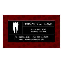 halftone dental office business card