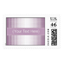 Halftone Dots Designer Lilac Postage postage