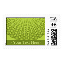 Halftone Dots Designer Lime Postage postage