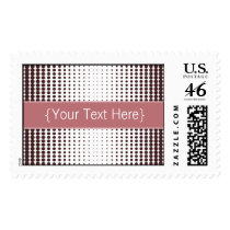 Halftone Dots Designer Mauve Postage postage