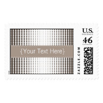 Halftone Dots Designer Mocha Postage postage