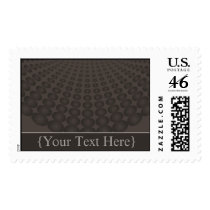 Halftone Dots Designer Mocha Postage postage