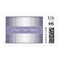Halftone Dots Designer Periwinkle Postage postage
