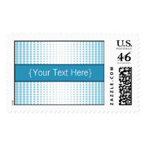 Halftone Dots Designer Robin Egg Postage postage
