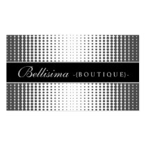 Halftone Dots Ebony Business Card