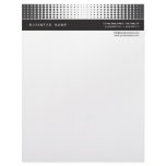 Halftone Dots Letterhead :: ebony