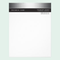 Halftone Dots Letterhead :: ebony letterhead