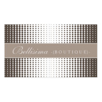 Halftone Dots Mocha Business Card