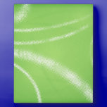 HALFTONE DOTTED LIGHT LIME GREEN WHITE DIGITAL SWI plaques