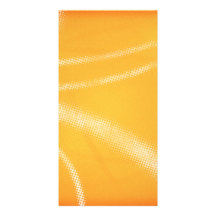HALFTONE DOTTED POPSICLE ORANGE WHITE DIGITAL SWIR PERSONALIZED PHOTO CARD