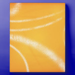 HALFTONE DOTTED POPSICLE ORANGE WHITE DIGITAL SWIR plaques
