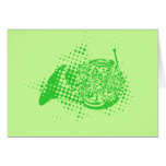 Halftone Horn Card