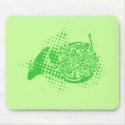 Halftone Horn mousepads by marchingbandstuff Halftone Horn mousepads