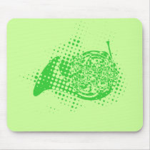 Halftone Horn mousepads