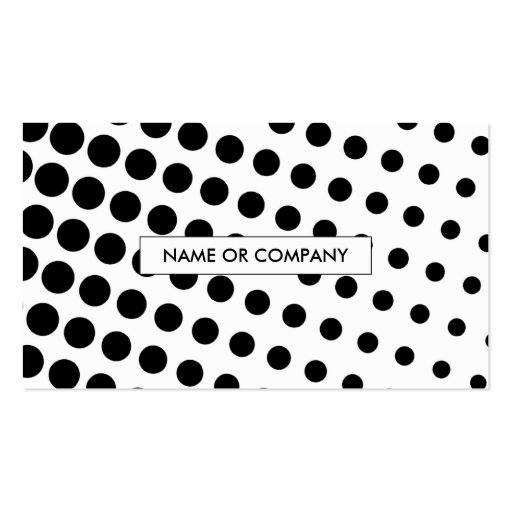 halftone pattern business card templates (back side)