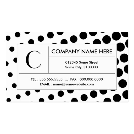 halftone pattern business card templates (front side)
