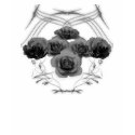 Halftone Roses & Tribal Pattern: Custom Shirt