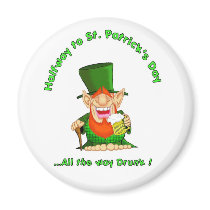 Halfway to St Patrick's Day magnets
