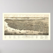 Halifax, NS, Canada Panoramic Map - 1879 Posters